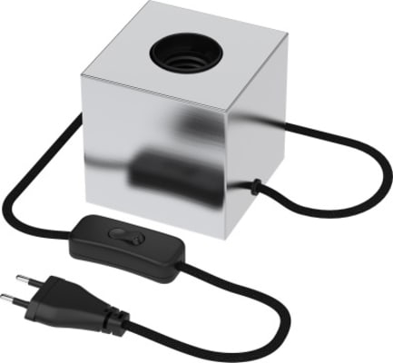CLX Borðlampi með rofa Nikkel E27