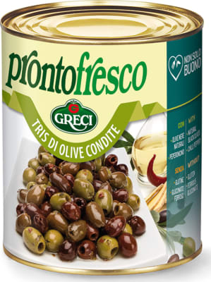 Ólífur blandaðar í olíu 780g Greci