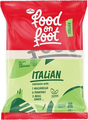 Ítölsk Samloka súrdeigs með mozarella, tómat og basil sósu 14x200g