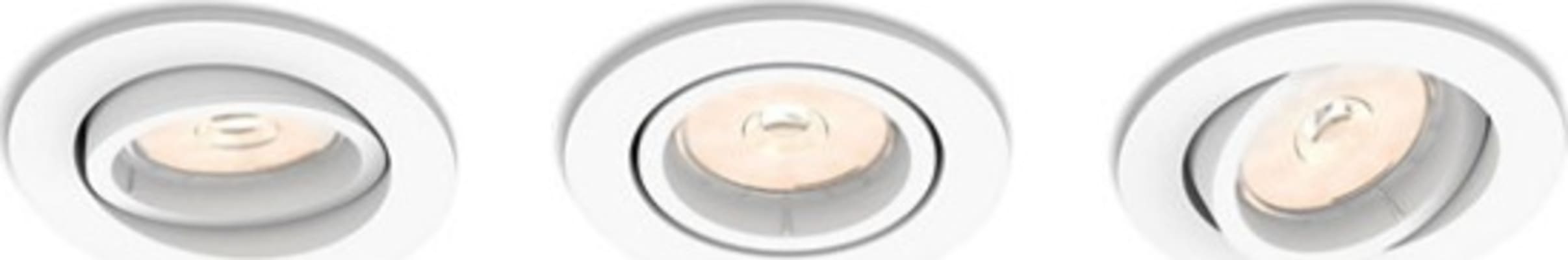 /Enneper innfelldur hvítur Gu10 3 pack