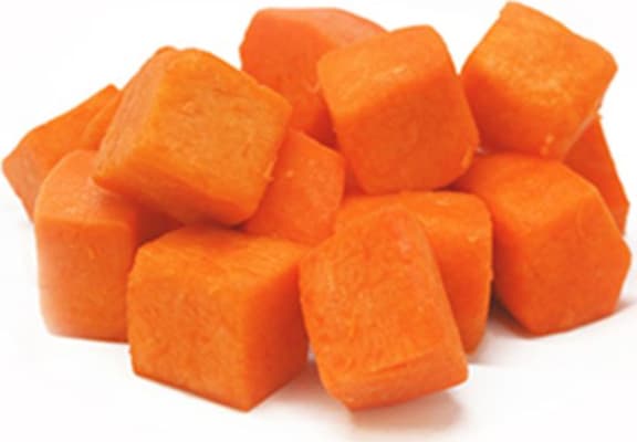 $Sætar kartöflur teningar (frystivara) 2,5kg (4stk/ks)