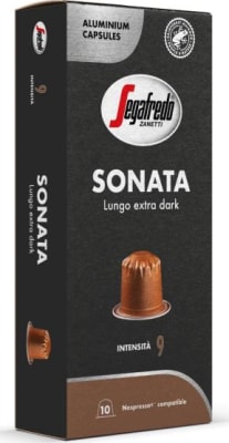 $Segafredo (N) Sonata Lungo X Dark 9 10&#215;10 kaffihylki