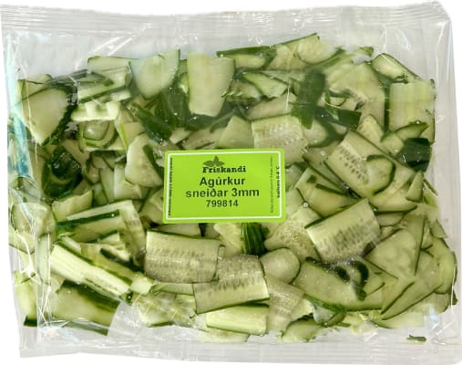 Agúrkur sneiðar 3mm - Sérpöntun