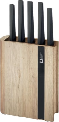 Amefa Hnífur 5 stk í standi black/wood