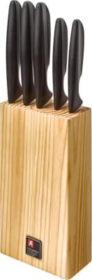 Amefa Hnífur 5 stk í viðarstandi black