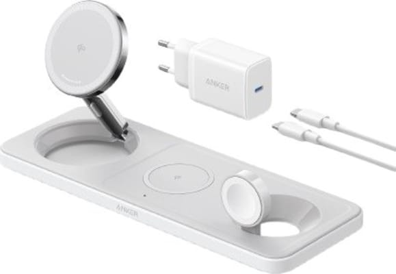 Anker MagGo þráðlaus hleðsluplatti 15W hvítur