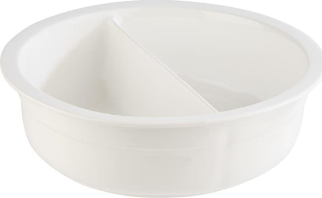 APS Ílát fyrir hitabað tvískipt 2x1,4ltr ö29,5cm h:9cm postulín