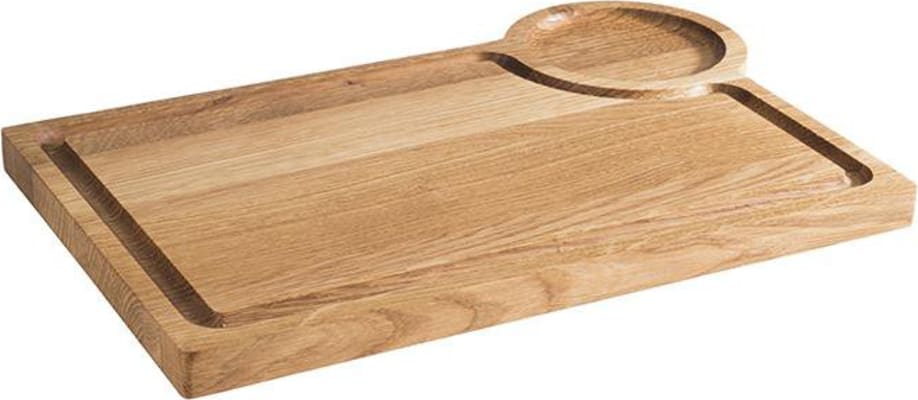APS Bretti eik 37x25cm með Ø: 9,5cm hólfi fyrir skál