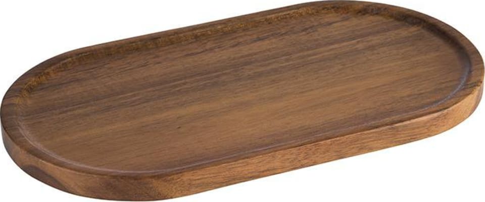 APS Bretti oval 28,5x15,5x1,5cm acacia viður