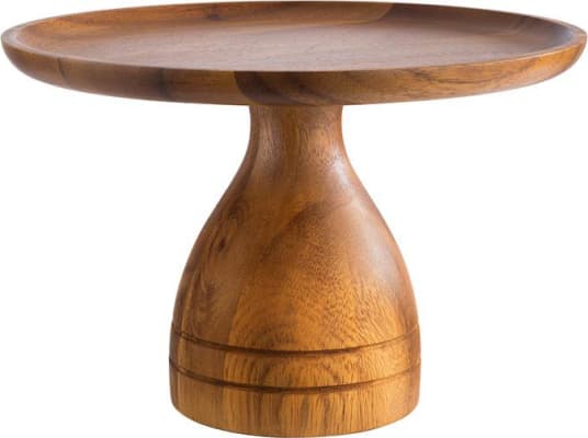 APS Diskur á fæti 24cm hæð 16cm acacia viður