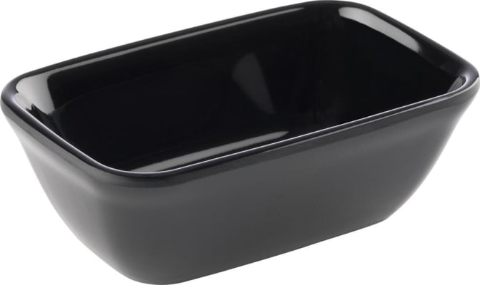 APS Skál 10x6,5 hæð 3,5 melamin black