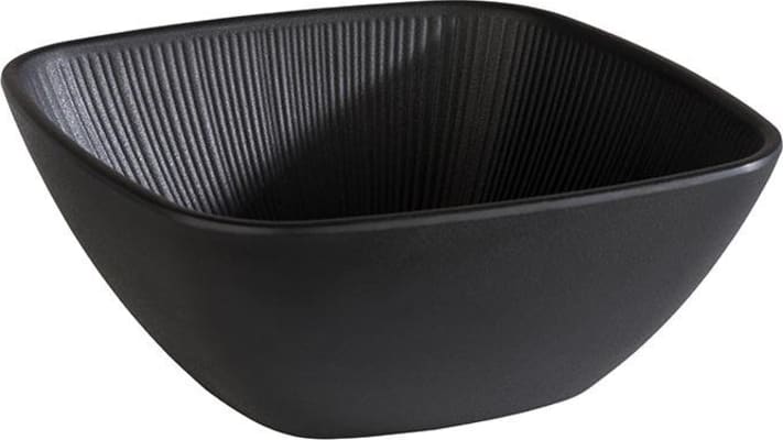 APS Skál 19,5x19,5 hæð8 melamin Nero black
