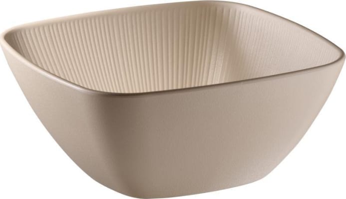 APS Skál 25x25cm h:11cm melamin Nero beige