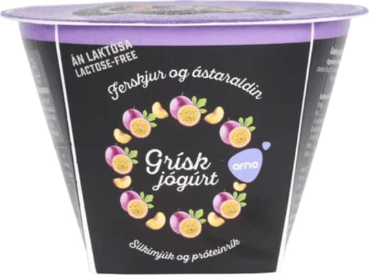 Arna Grískt Jógúrt ferskju og ástaraldin 200 gr