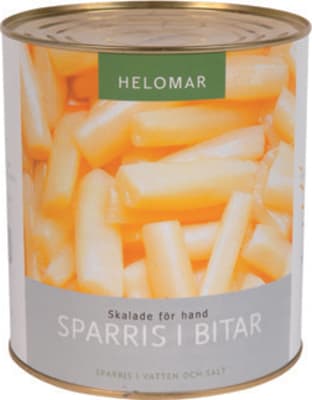 Aspas skorinn hvítur 2,95kg
