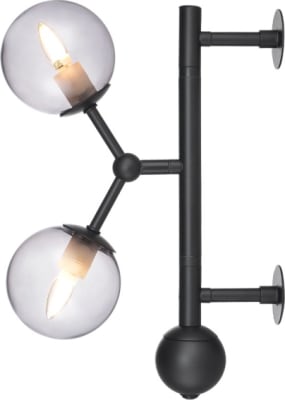 Atom Vegg - Smoke/Svart