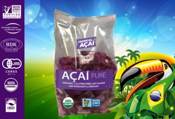 Organic Acai Pure Zero sugar 2x4kg