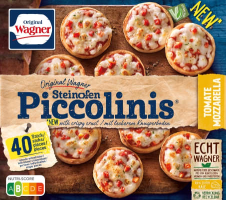 Piccolinis mini pizzur Tomat&Mozarel 40stk