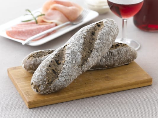 Baguelino samlokubrauð dökkt 60x125g