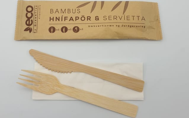 Bambus hnífaparasett 17cm G+H+S 500stk