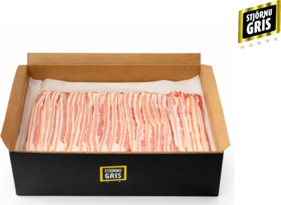 Beikon á bökunarpappír