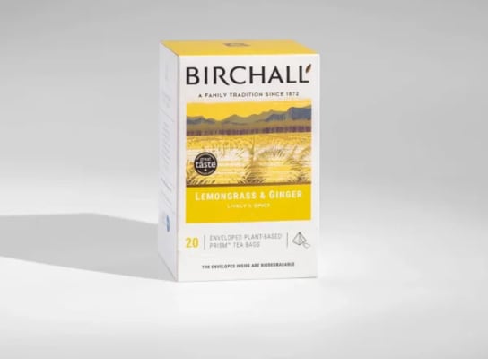 Birchall Lemongrass & Ginger - Prism Tea Bags