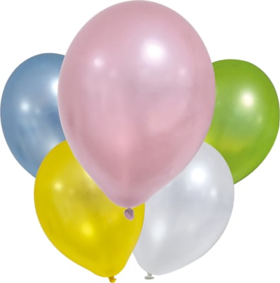 Blöðrur pastel blandaðar  8 stk  (12)