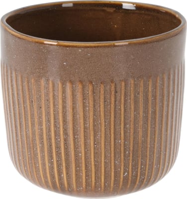 Blómapottur leir h:16cm ö:17cm brown