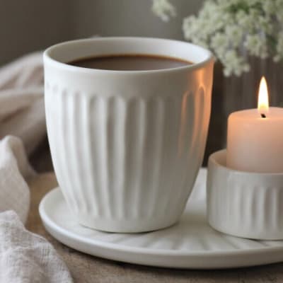 Bolli Line 9x9cm taupe/wthite