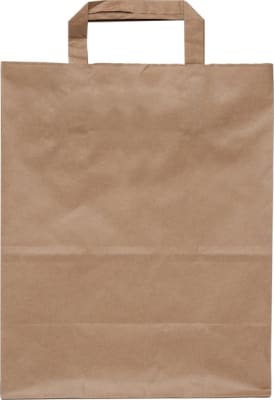 Bréfpokar brúnir m/haldi 11ltr 260x175x245mm 200stk