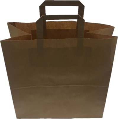 Bréfpoki Brúnn með Höldum (XL)