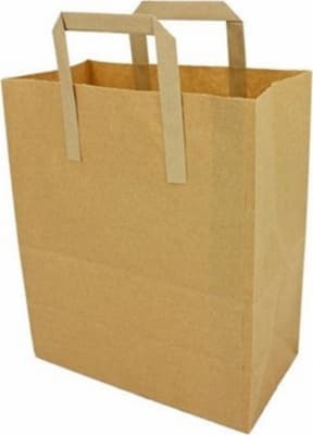 Bréfpoki Brúnn með Höldum Medium 1x250stk