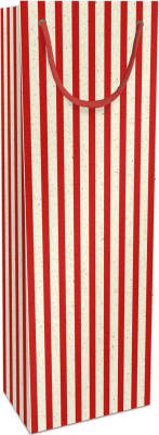 Braun Company Gjafapoki 12x36x10cm ByNature Red stripes