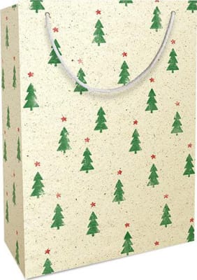 Braun Company Gjafapoki 16x22x8cm ByNature Christmas tree