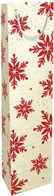 Braun Company Gjafapoki 9x36x7cm ByNature Snowflakes red