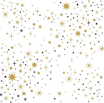 Braun Company Servíettur 3laga 20stk 33x33cm All the twinkles white