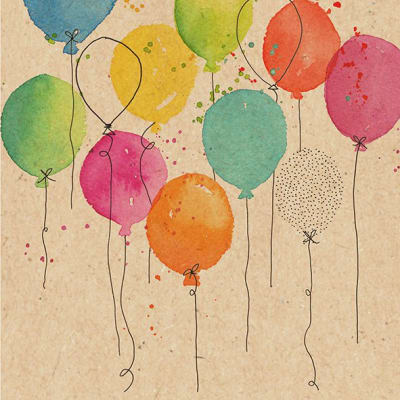 Braun Company Servíettur 3laga 20stk 33x33cm ByNature Balloon
