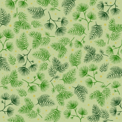 Braun Company Servíettur 3laga 20stk 33x33cm Leaves green