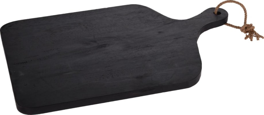 Bretti með haldi rubberwood black
