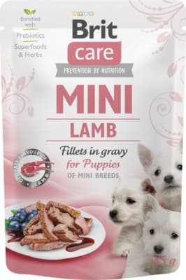 Brit Care Mini Puppy with Lamb fillets in gravy 85 g