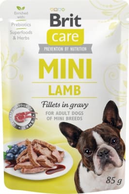 Brit Care Mini with Lamb fillets in gravy 85g