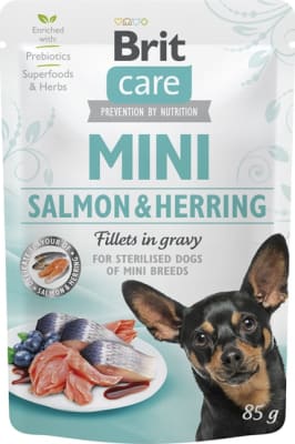 Brit Care Mini with Salmon & Herring sterilised fillets in g