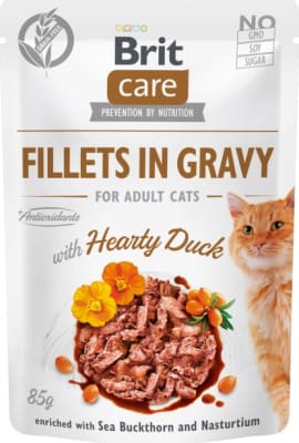 Brit CCat Pouches w/Hearty Duck Adult 85g