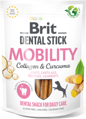 Brit Dental Stick Mobility w/ Curcuma & Collagen 7 pcs