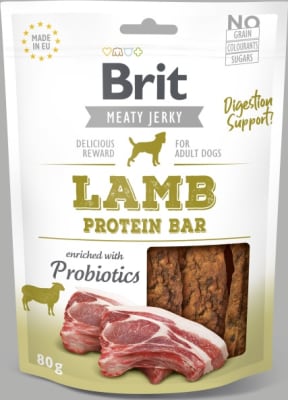 Brit Meat Jerky Protein Bar Lamb 80g
