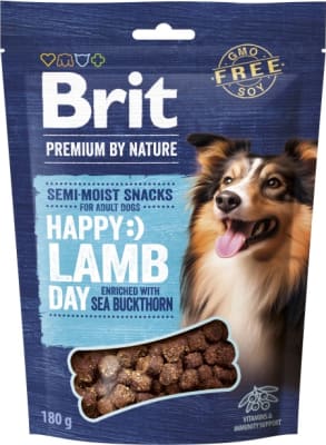 Brit PBN Dog mjúkt snakk Lamb w. Sea Buckthorn 180g