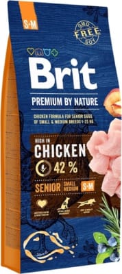 Brit PBN Senior S+M Chicken - 15kg