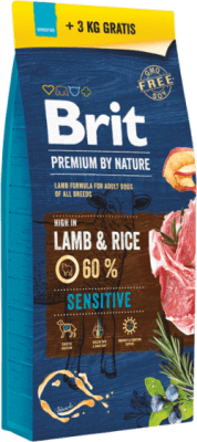 Brit PBN Sensitive Lamb&Rice - 15+3 PROMO