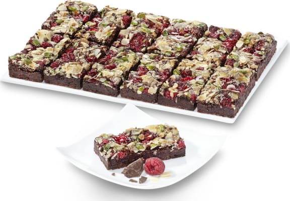 Brownies kaka /hindberjum glútenlaus 12 b. x88g Erlenbacher