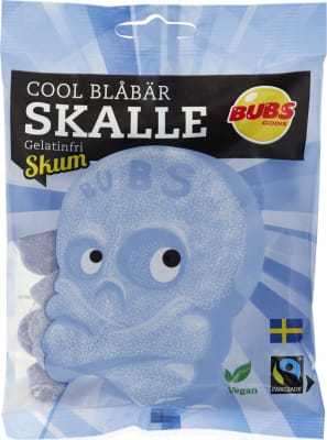 Bubs Cool Blueberry Skalle Skum